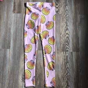 Feather Hawaii Seashell leggings
